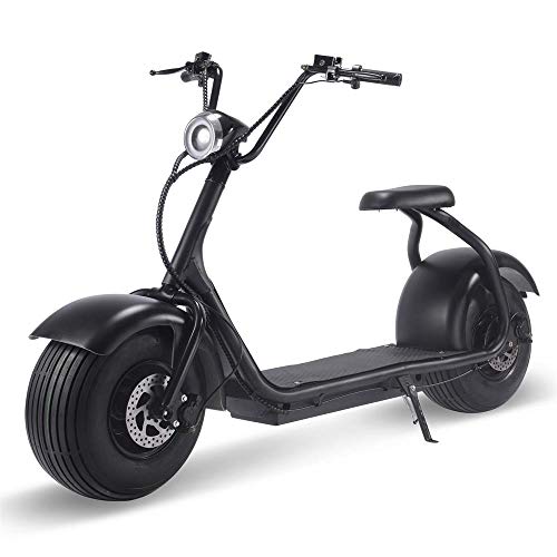 MotoTec Fat Tire 60V 18Ah 2000W Electric Scooter Black G657