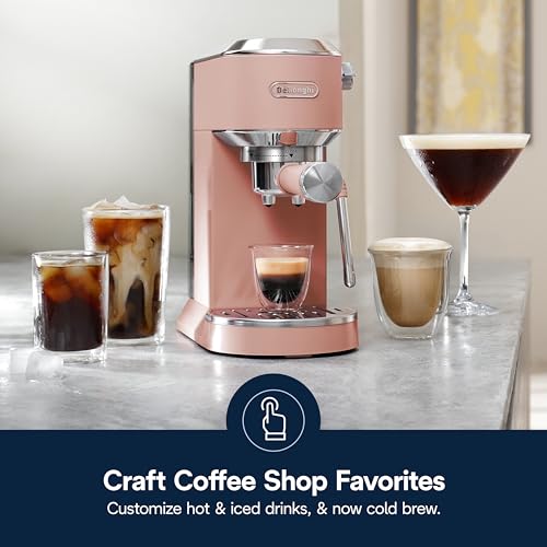 De'Longhi Dedica Duo Compact Espresso Machine with Milk Frother, Stainless Steel C1989