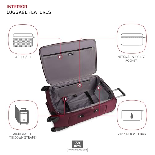 SwissGear Sion Softside Expandable Luggage, Black, 29-Inch C81483