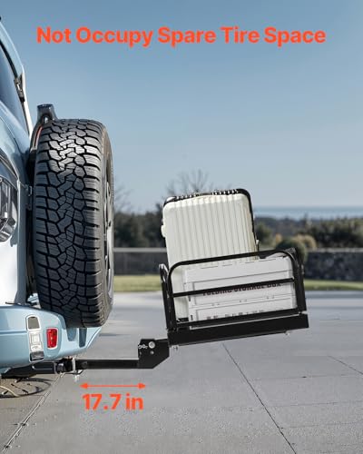 VEVOR 70" x 30" x 6" Hitch Cargo Carrier, 500 lbs Capacity, Folding for 2" Receiver I3546