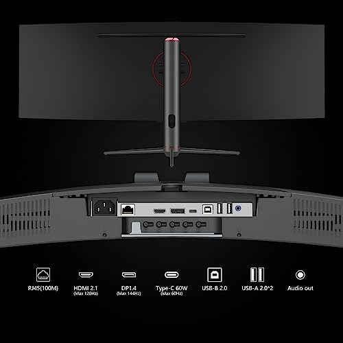 INNOCN 49" Curved Ultrawide Gaming Monitor 120Hz QHD 32:9 E79455