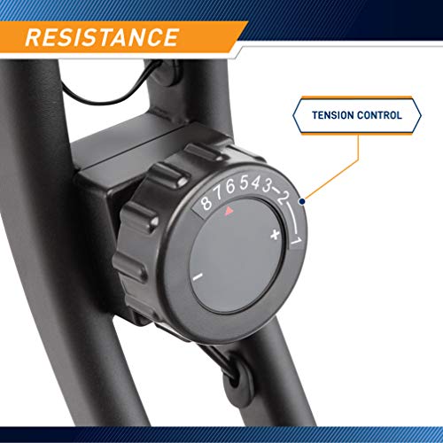 Marcy Foldable Upright Exercise Bike with Adjustable Resistance H1253