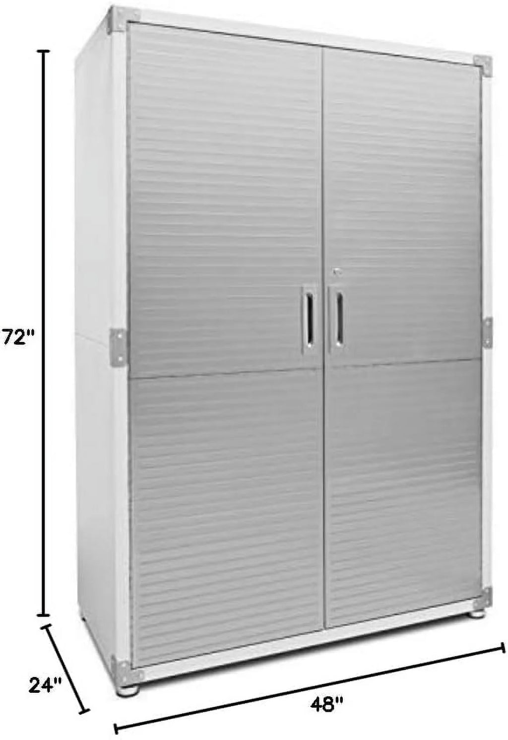 Seville Classics UltraHD Mega Steel Storage Cabinet 48"W x 24"D x 72"H Granite Z96086