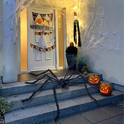 JOYIN 9 Ft Halloween Spider Outdoor Decorations Giant Scary Props Q72122