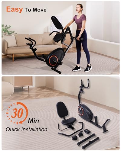 Recumbent Exercise Bike for Seniors with 400LB Capacity M8602