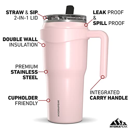 Hydrapeak Roadster 40oz Stainless Steel Tumbler with Straw Lid (Aqua) I313892