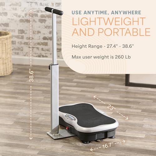 Lifepro TrimLite Vibration Plate Exercise Machine with Handlebars Q15746