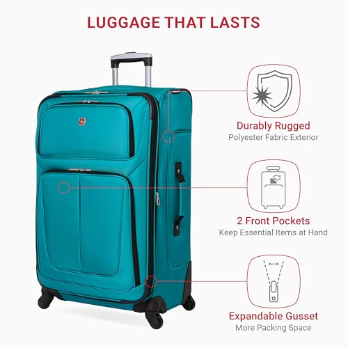 SwissGear Sion Softside Expandable Luggage, Black, 29-Inch C81483