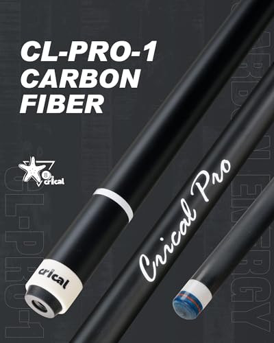CRICAL Carbon Fiber Pool Cue Stick 58" with 12.5mm Tip J317692