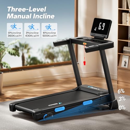 MERACH Foldable Treadmill with Incline, 7.5MPH Quiet for Home M910