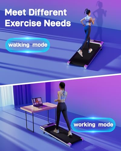Under Desk Treadmill 2.5 HP Portable Walking Pad with Remote Control, Silver T6880