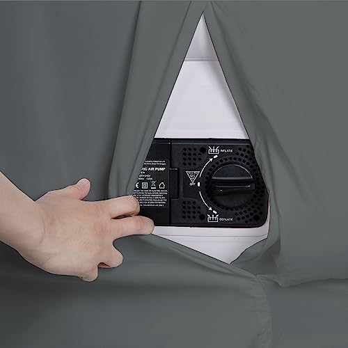 Bedecor Air Bed Sheets for Mattress Cover Removable Elastic Band Soft Breathable Twin XL Light Gray U508