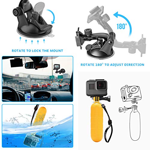 Luxebell Accessories Kit for AKASO EK5000 EK7000 4K WiFi Action Camera R824
