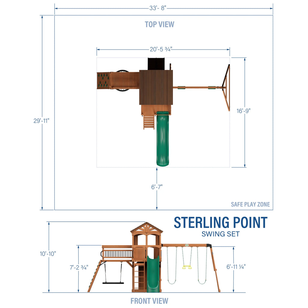 Backyard Discovery Sterling Point Swing Set B55218