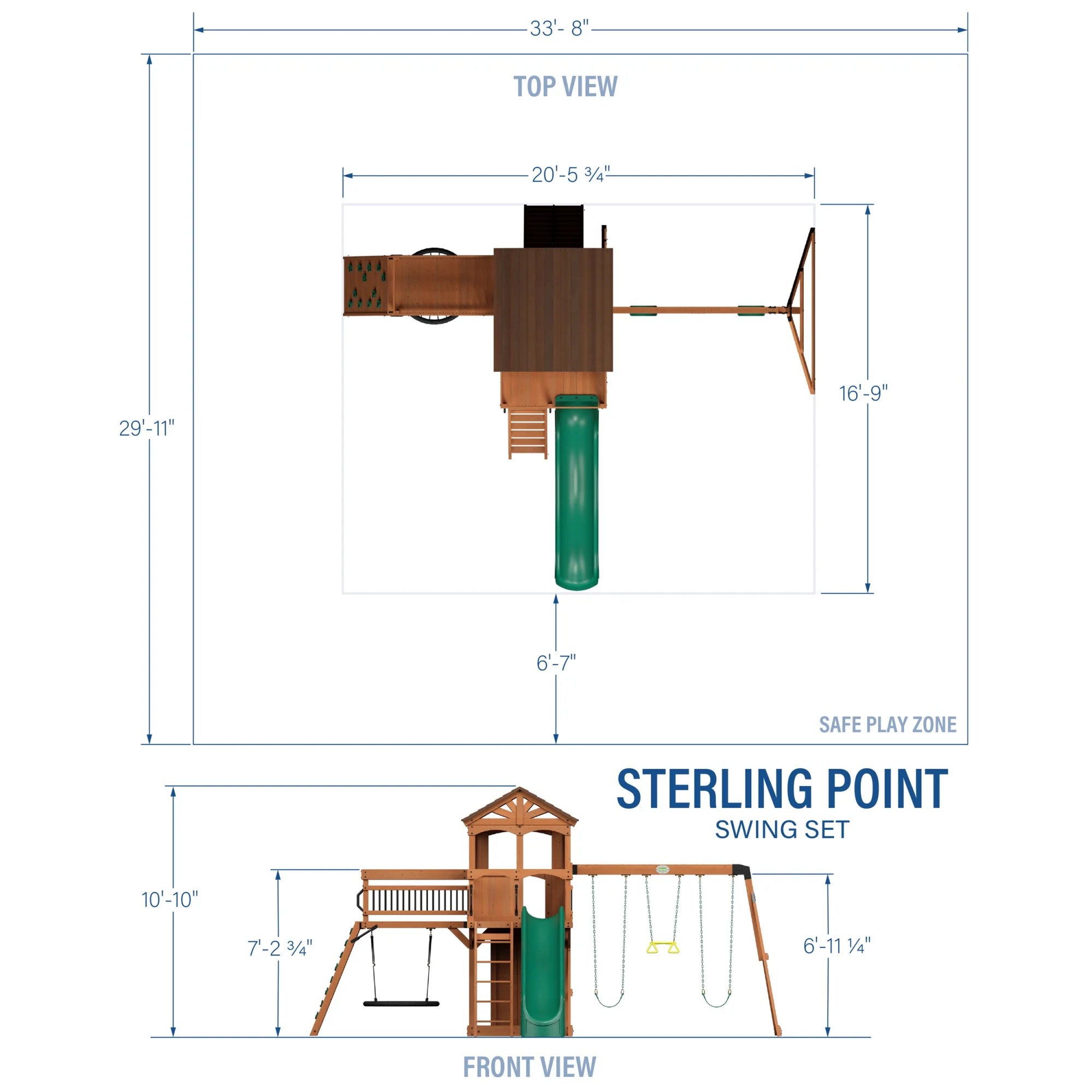 Backyard Discovery Sterling Point Swing Set B55218