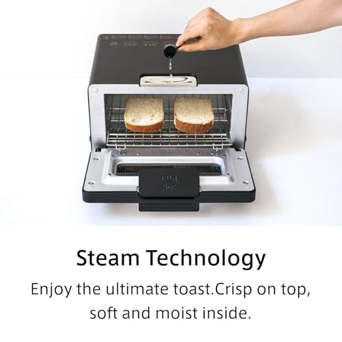 BALMUDA The Toaster Steam Oven Toaster, 5 Cooking Modes, Gray, US Version Z54734