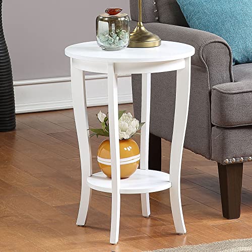 American Heritage Round End Table, Black U219
