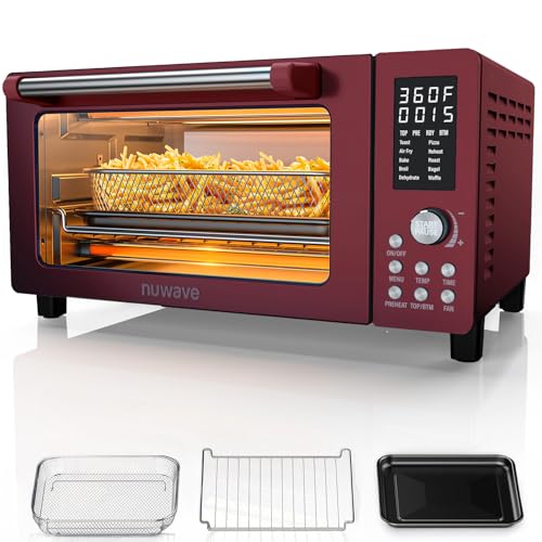 Nuwave Bravo Pro Smart 21QT Toaster Oven Air Fryer Combo, Convection Countertop, Mint Green B532672