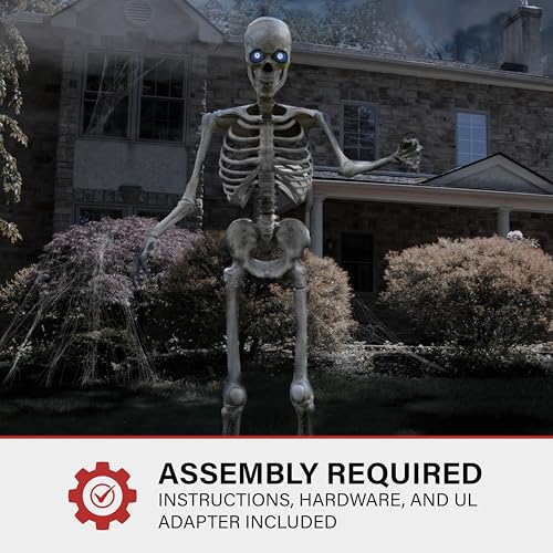 Haunted Hill Farm Motion-Activated 7.5-Ft. Smoldering Ghoul Animatronic Halloween Decoration N1475