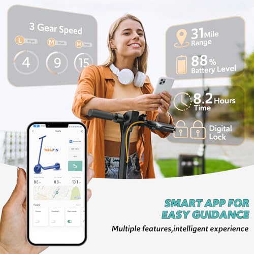 Electric Scooter for Adults, 500W Motor, 10" Vacuum Tires, Foldable E91738