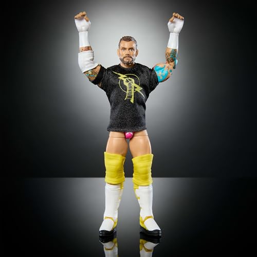 Mattel WWE Elite Action Figure CM Punk 6-Inch Collectible with Accessories N544