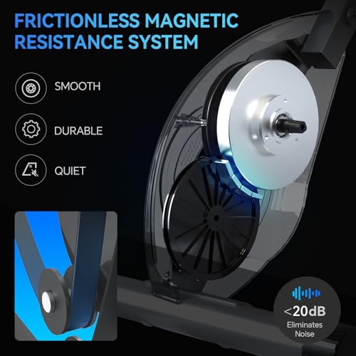 Foldable Exercise Bike with 16-Level Magnetic Resistance for Home T532