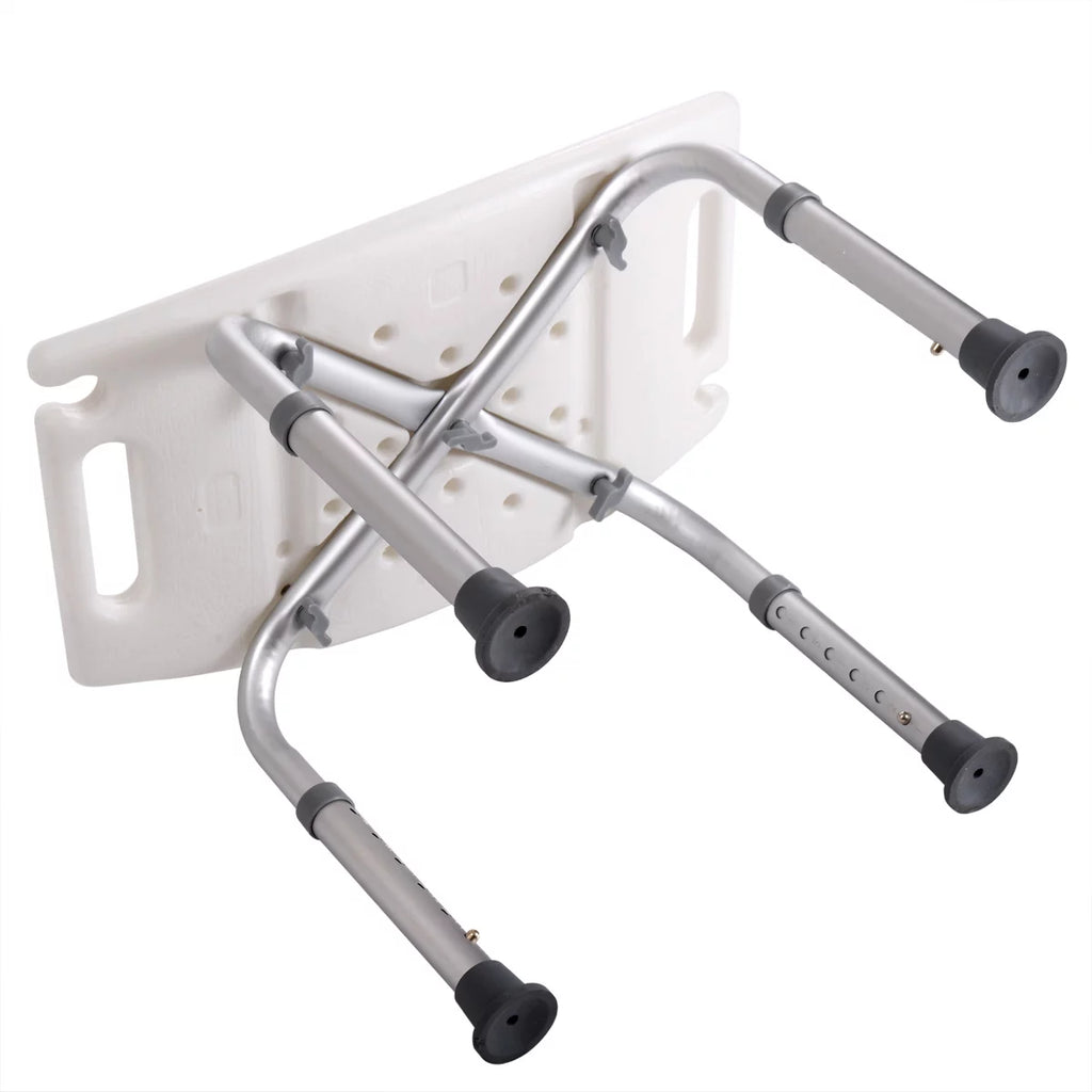 Jaxpety Adjustable Height Bath Shower Chair Medical Bench Bathtub Stool Seat White A185