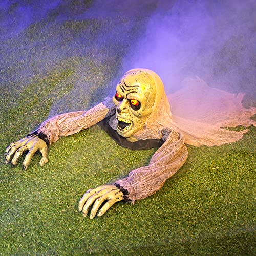 JOYIN Zombie Halloween Decoration Outdoor with Sound and Flashing Eyes Z38508