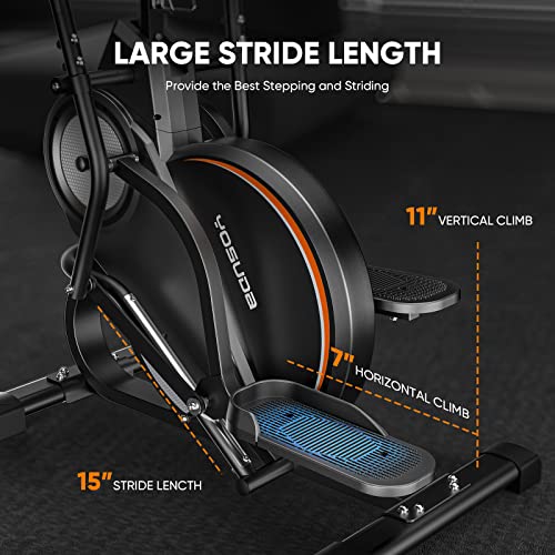 YOSUDA Pro Cardio Climber Stepping Elliptical Machine, 3-in-1 Total Body Fitness Trainer W695