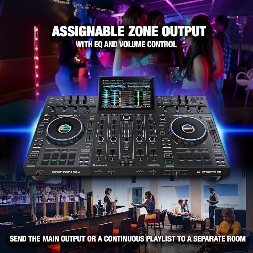 Denon DJ PRIME 4+ Standalone DJ Controller with 4 Decks and 10.1" Touchscreen Z5622