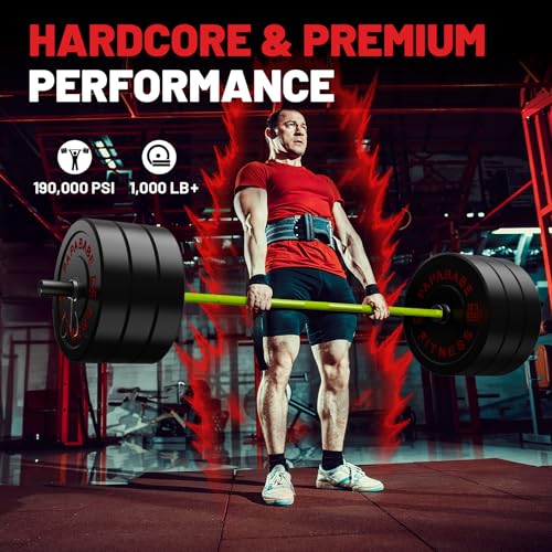 PAPABABE Olympic Barbell 2-inch 45lb Weight Bar for Strength Training V204840