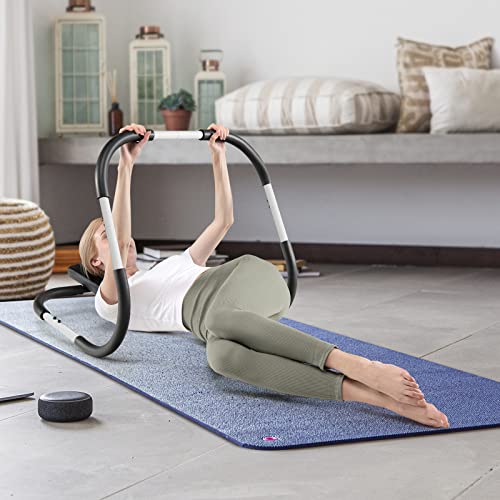 GYMAX Ab Cruncher Abdominal Trainer with Padded Headrest for Core Muscle Home Gym B873