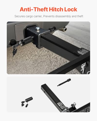 VEVOR 70" x 30" x 6" Hitch Cargo Carrier, 500 lbs Capacity, Folding for 2" Receiver I3546