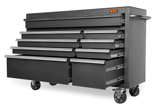 WEN 52-Inch Rolling Tool Cabinet with Powder-Coated Steel (GG532B) K336