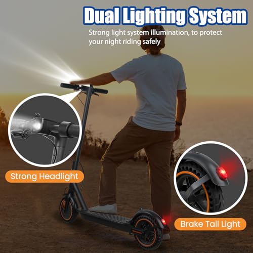 Electric Scooter for Adults, 8.5" Solid Tires, 500W Motor, Foldable S556