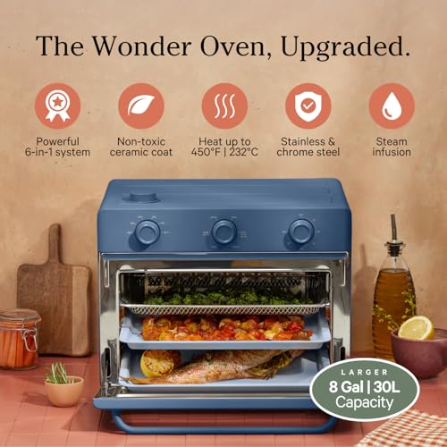 Our Place Wonder Oven 6-in-1 Air Fryer & Toaster Oven with Steam Infusion, Char J748