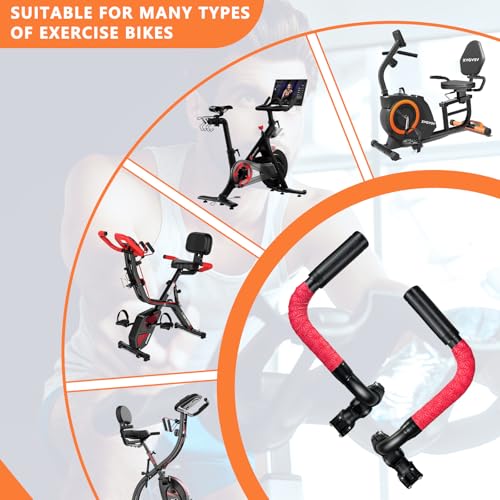 Handlebar Extender for Peloton Indoor Exercise Bikes, Sheep-horn with Black Tapes & Grips F973