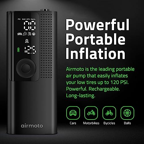 Airmoto Tire Inflator Portable Air Compressor with Digital Pressure Gauge D815