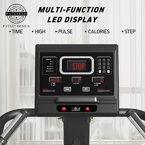 GMWD Stair Stepper with LED Screen, 15 Resistance Levels, 441LBS K61813