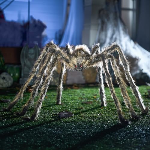 JOYIN 9 Ft Halloween Spider Outdoor Decorations Giant Scary Props Q72122