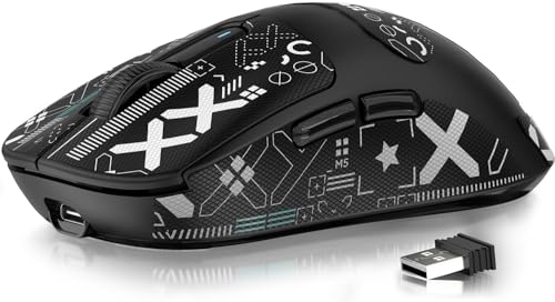 ATTACK SHARK X3 Wireless Gaming Mouse, 49g Ergonomic, PAW3395 26K DPI, White C238377
