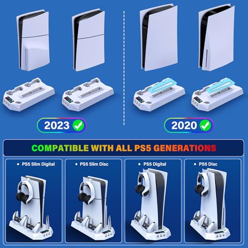 PS5/PS5 Slim Cooling Station with Controller Charging for PlayStation 5 T70142