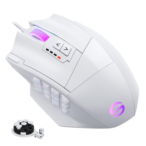 UtechSmart Venus Pro RGB Wireless MMO Gaming Mouse, 16000 DPI, 16 Programmable Buttons M66772