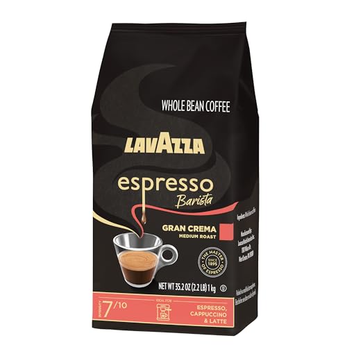 Lavazza Espresso Barista Gran Crema Whole Bean Coffee, Medium Roast, 2.2 lb Bag P593134
