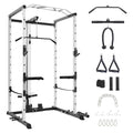 Power Cage with LAT Pulldown and Cable Pulley System for Home Gym N4466