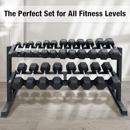 550 lbs Hex Dumbbell Weight Set for Home Gym Strength Training R4407