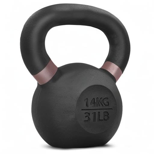 Yes4All Powder Coated Cast Iron Kettlebell Weight Set for Home Gym N15817