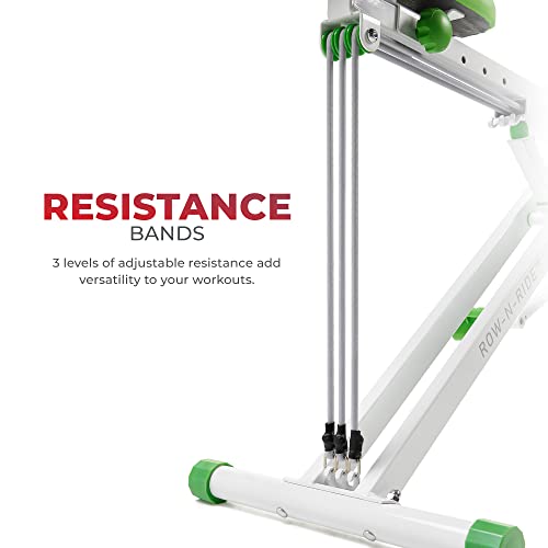 Sunny Health & Fitness Row-N-Ride Squat Assist Trainer, Foldable Home Exercise Machine G85090