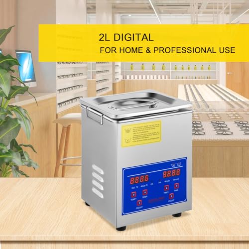 VEVOR Commercial Ultrasonic Cleaner 6L 40kHz with Digital Timer & Heater 110V Q7418
