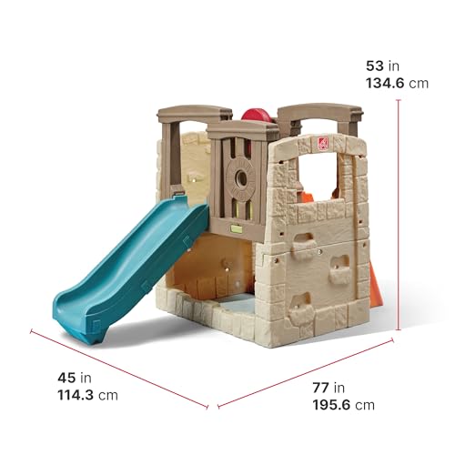 Step2 Woodland Climber II Kids Playset, Ages 2-6, Toddler Slide and Climbing Wall F123